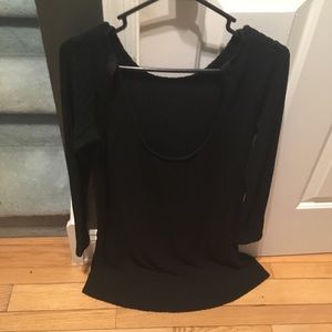Black plush tie back dress